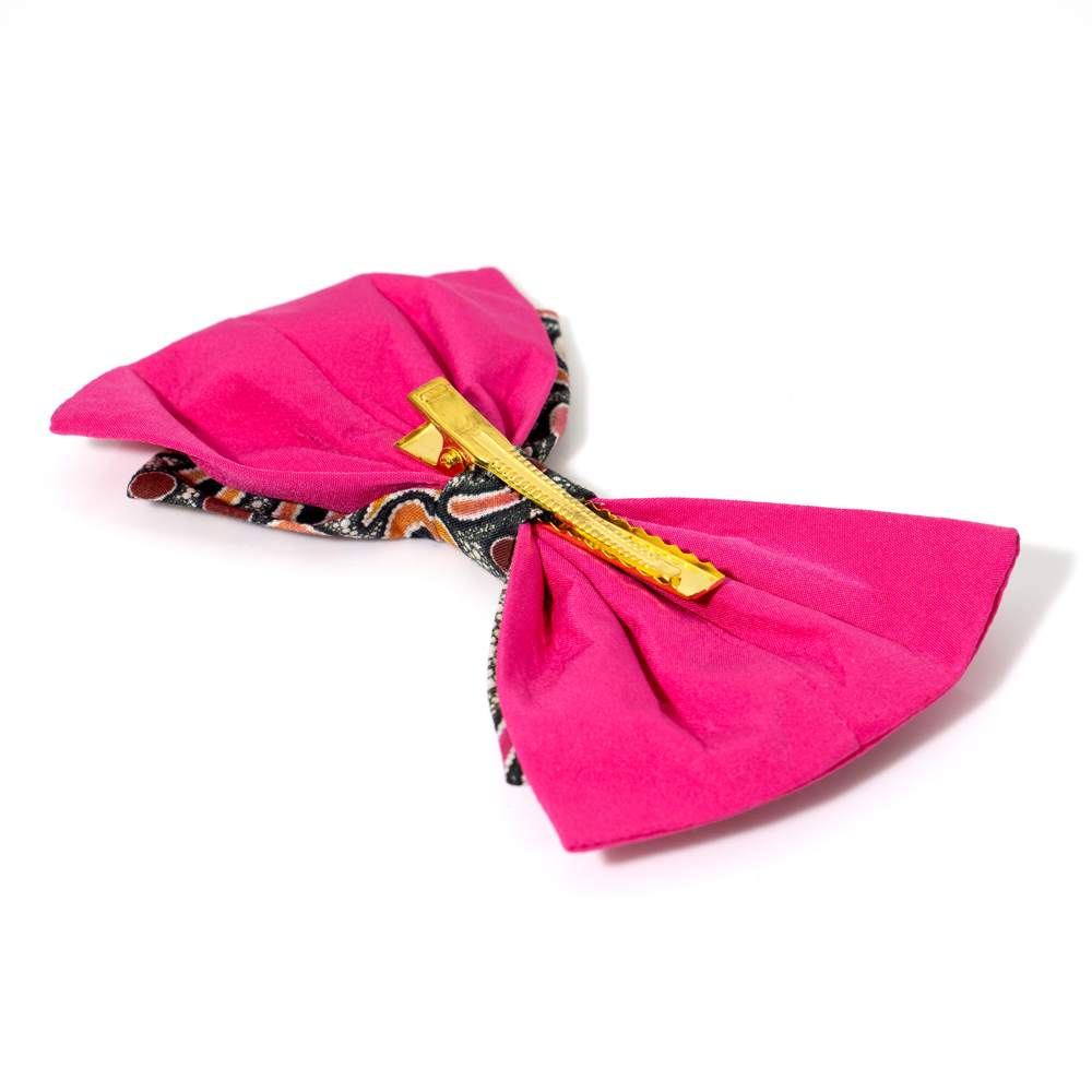 Bow Hair Clip Ogcanic Cotton Satin-BGD785