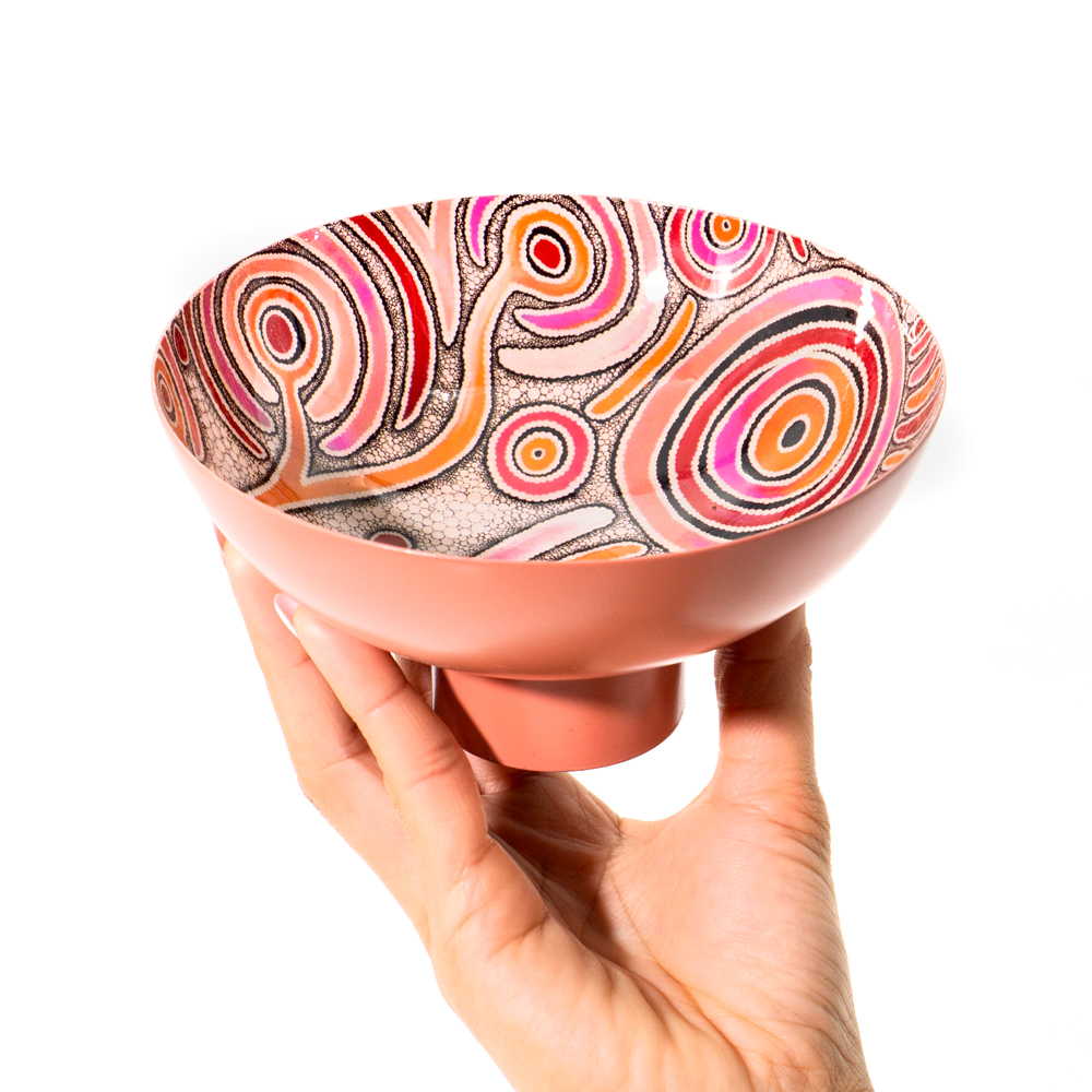 POWDER COATED BOWL MEDIUM - D: 15cm H: 7.5cm-BGD785