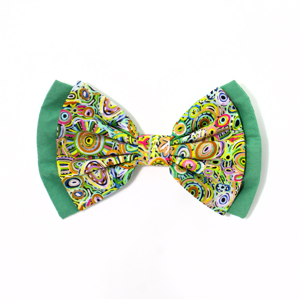 Bow Hair Clip Ogcanic Cotton Satin-CVA733