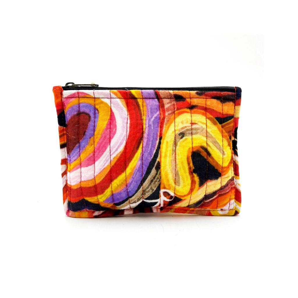 Quilted Zip Pouch Small 15.5X11CM-CVA747