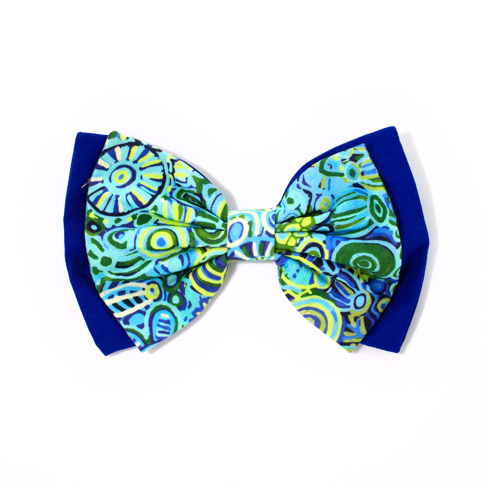 Bow Hair Clip Ogcanic Cotton Satin-CVA748