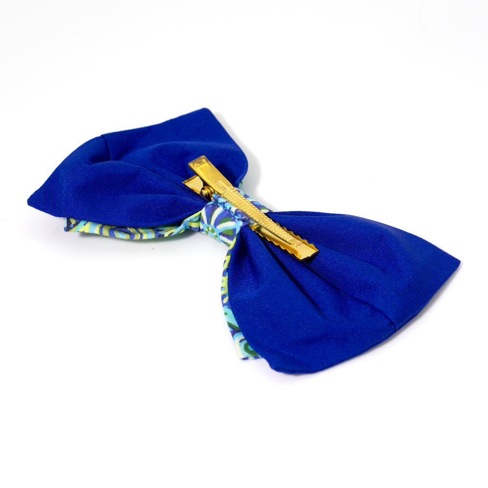 Bow Hair Clip Ogcanic Cotton Satin-CVA748