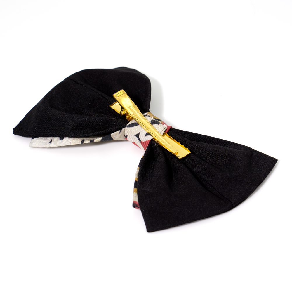 Bow Hair Clip Ogcanic Cotton Satin-ABR800