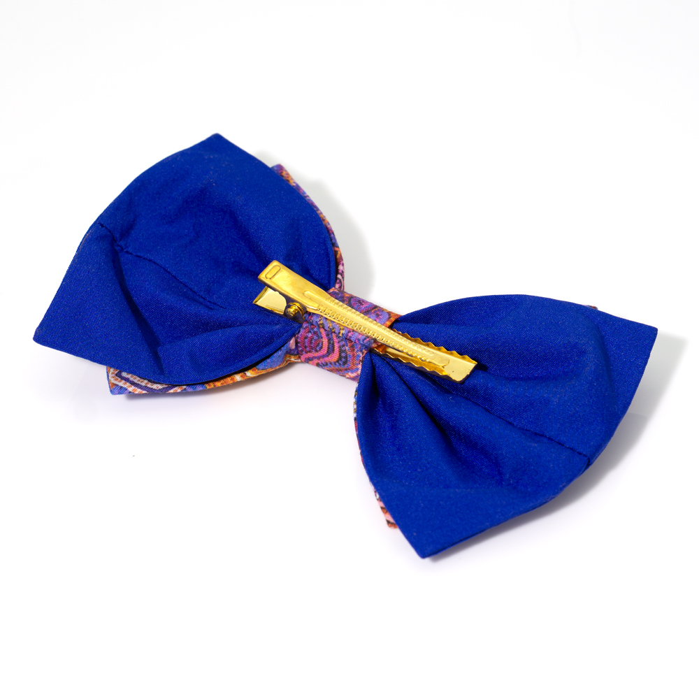 Bow Hair Clip Ogcanic Cotton Satin-NDA802