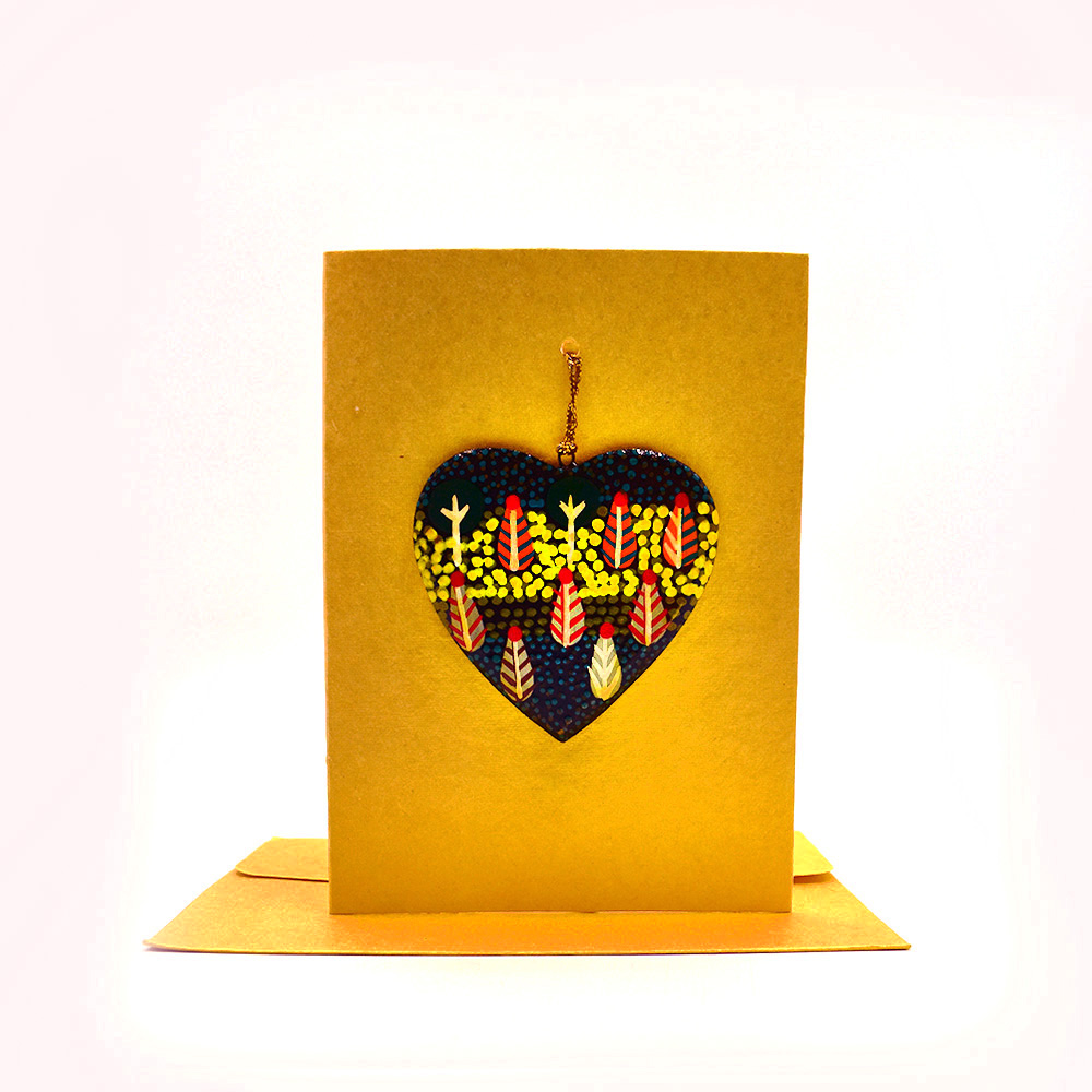 Heart Card- 17.5x12.5cm-ROR414
