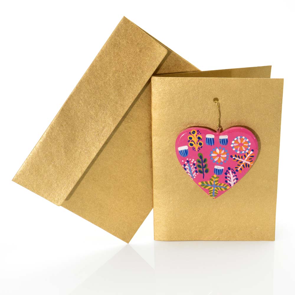 Heart Card- 17.5x12.5cm-ROR417