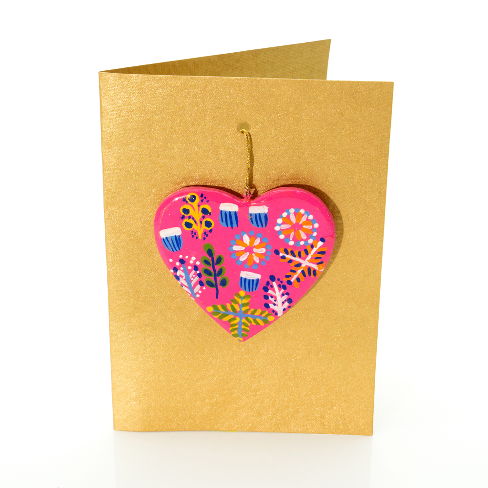 Heart Card- 17.5x12.5cm-ROR417