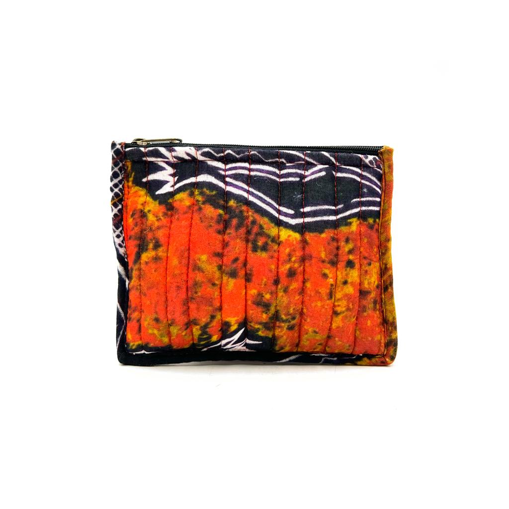 Quilted Zip Pouch Small 15.5X11CM-EYU175