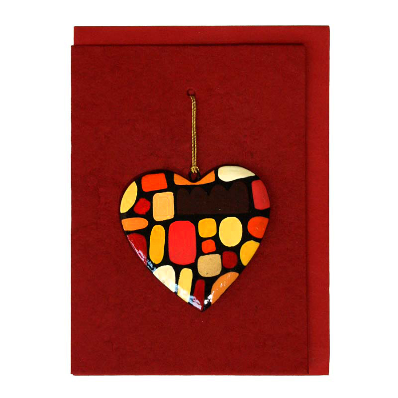 Heart Card- 17.5x12.5cm-KZI324