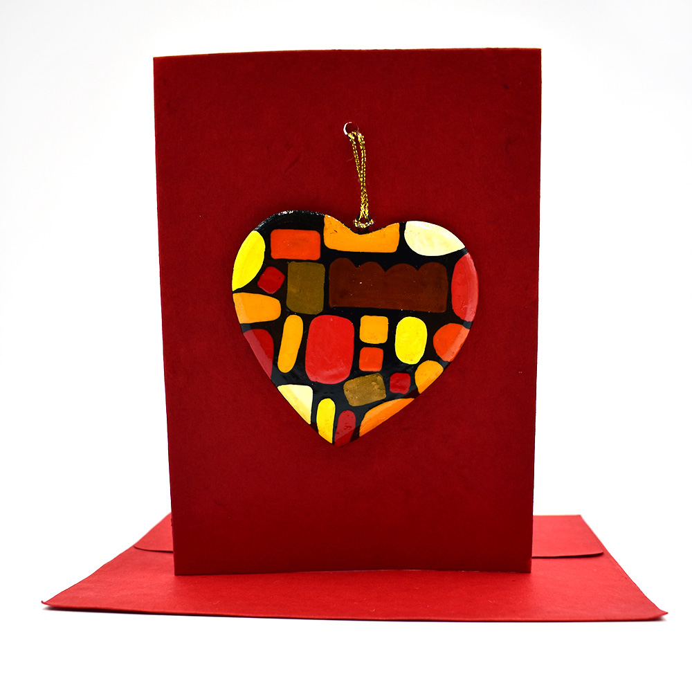 Heart Card- 17.5x12.5cm-KZI324