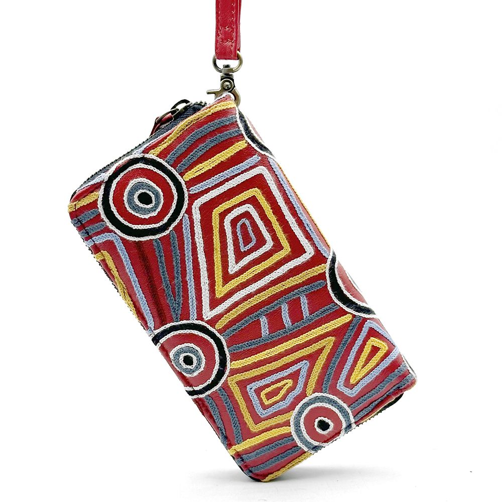 Embroidered Ladies Purse - 19.5x10.5cm-MAB665