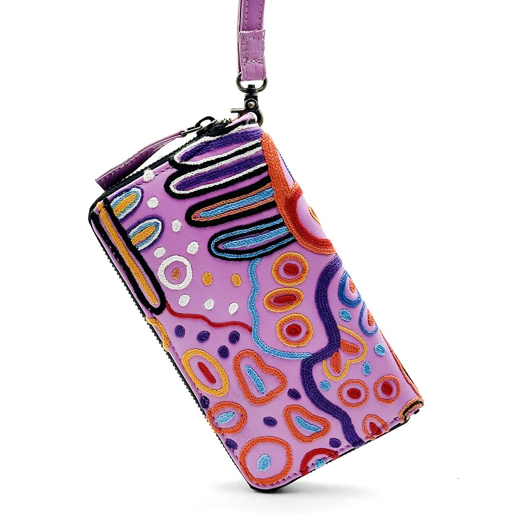 Embroidered Ladies Purse - 19.5x10.5cm-AAD777