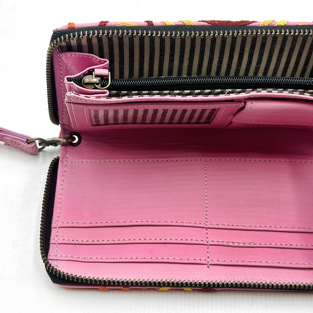 Embroidered Ladies Purse - 19.5x10.5cm-CVA714