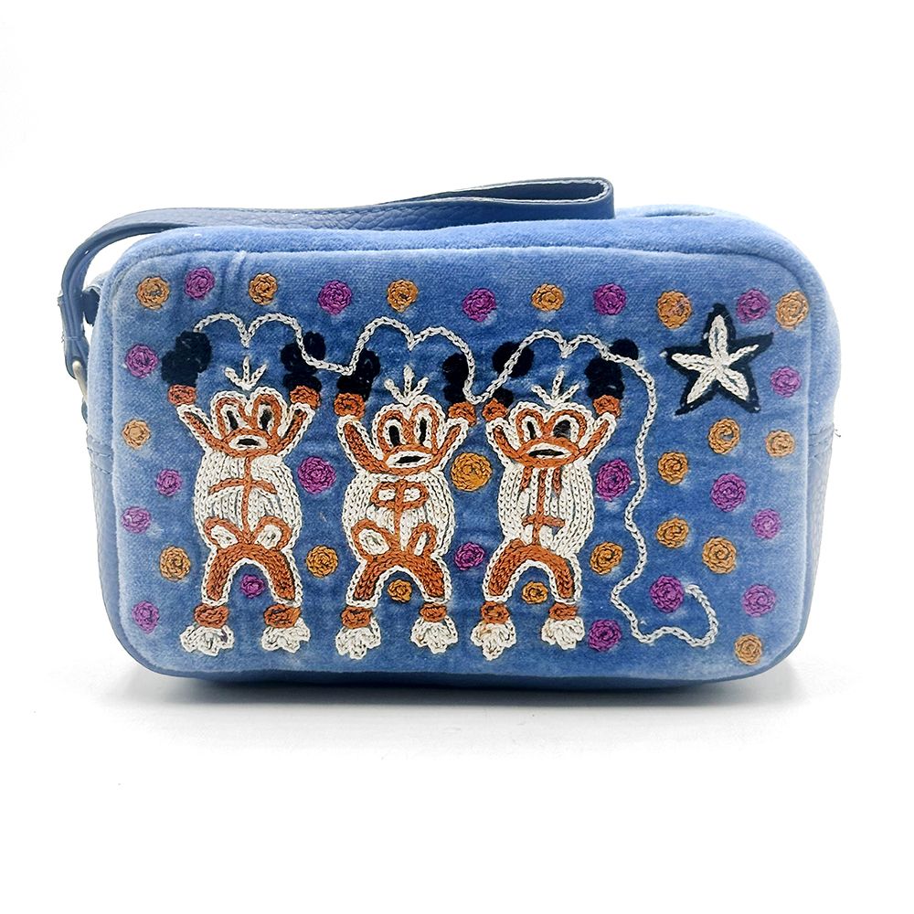 Velvet Toiletry Bag - 18 x 10.5x 6 cm-CVA746