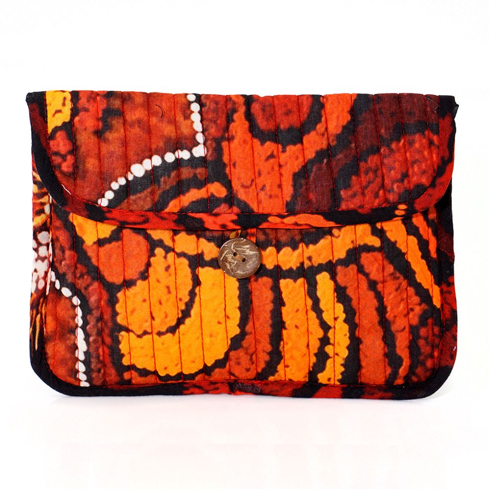 Quilted Buttoned Pouch 20.5X16CM-DYM993