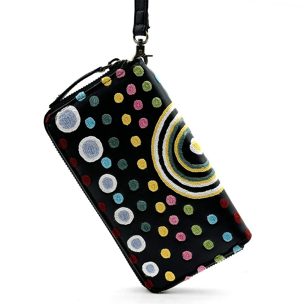 Embroidered Ladies Purse - 19.5x10.5cm-YHE736