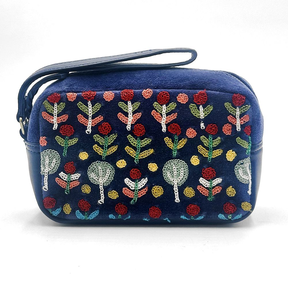 Velvet Toiletry Bag - 18 x 10.5x 6 cm-ROR414