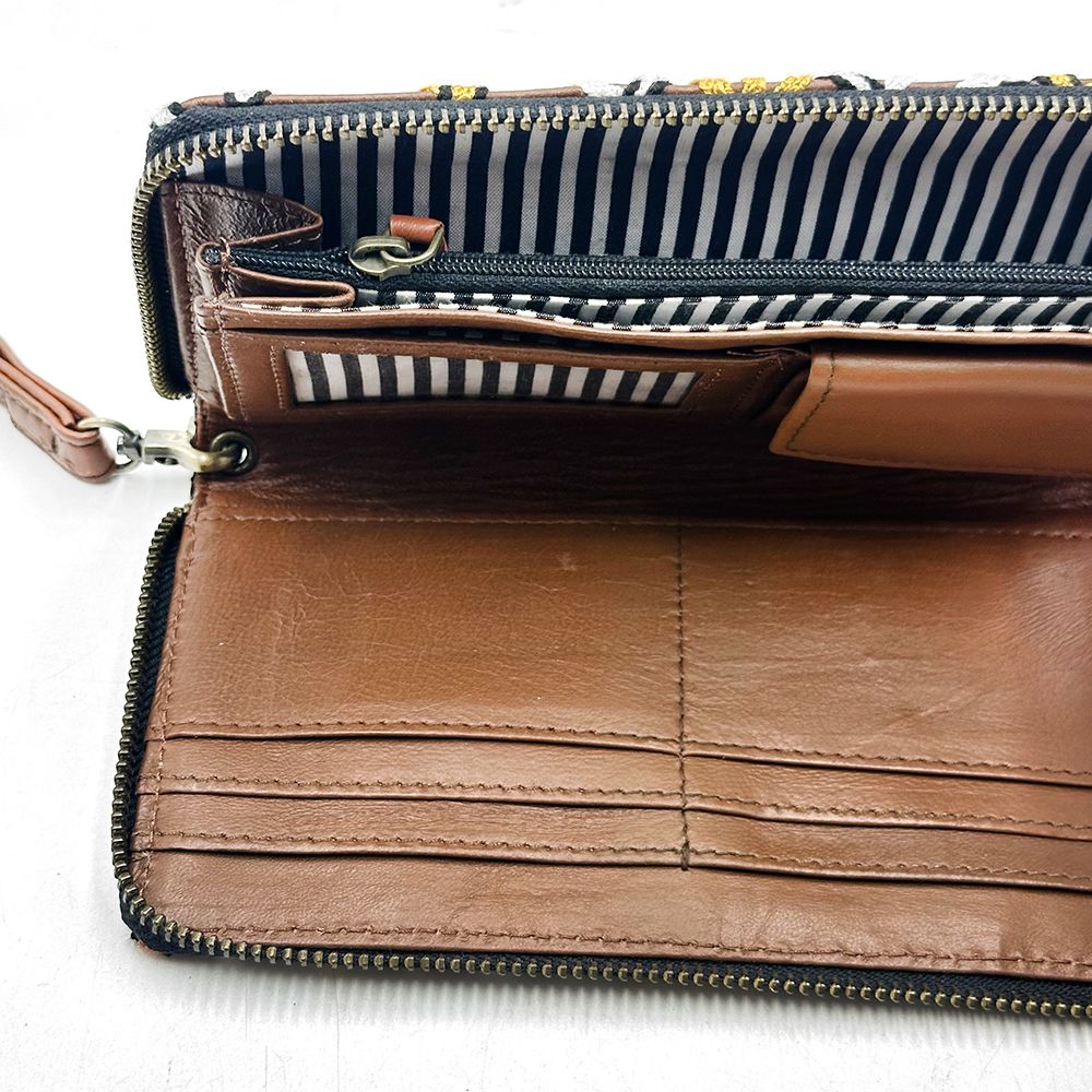 Embroidered Ladies Purse - 19.5x10.5cm-NPU149